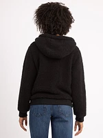 carley full zip sherpa hoodie