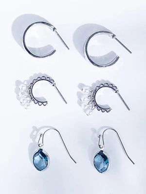 3 pack small hoops