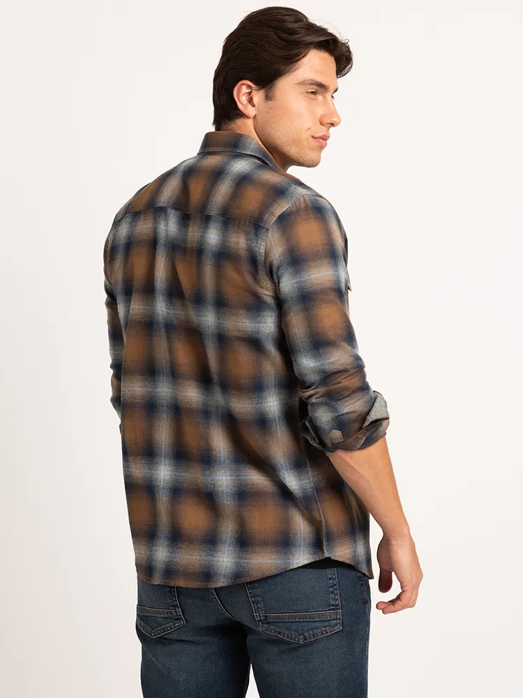 brushed flannel shirt