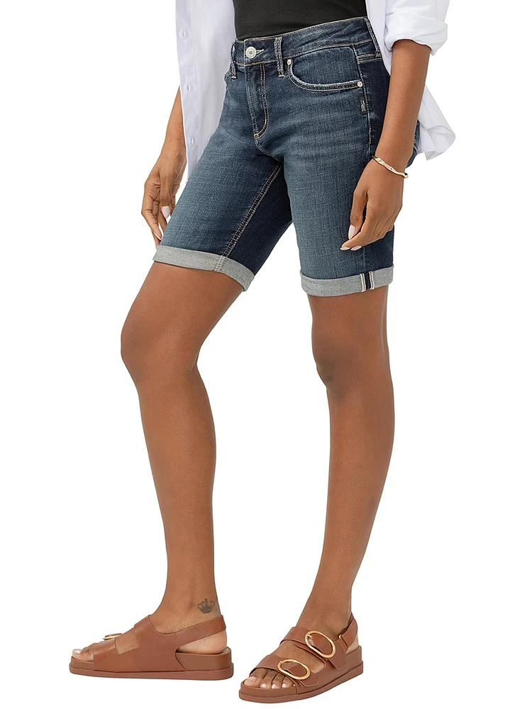 Elyse Mid Rise Bermuda Shorts
