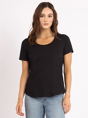 saige scoop neck t-shirt