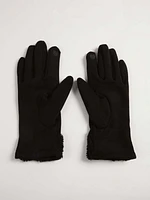 women's faux suede gloves