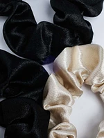 3 pack satin srunchies