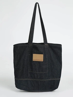 essential denim tote bag