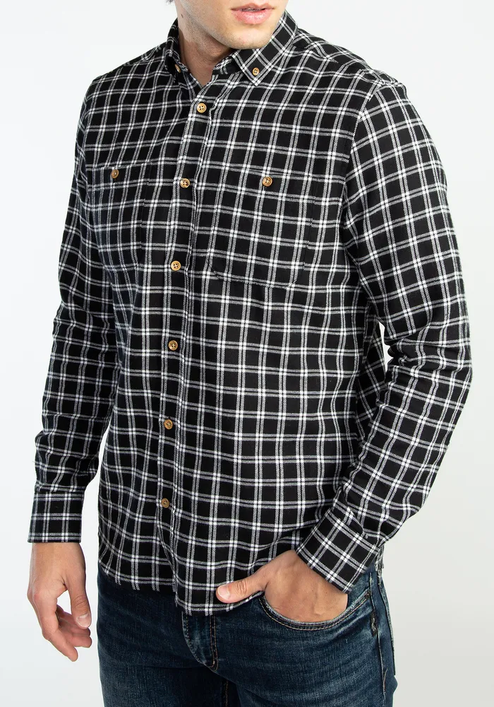 plaid flannel shirt