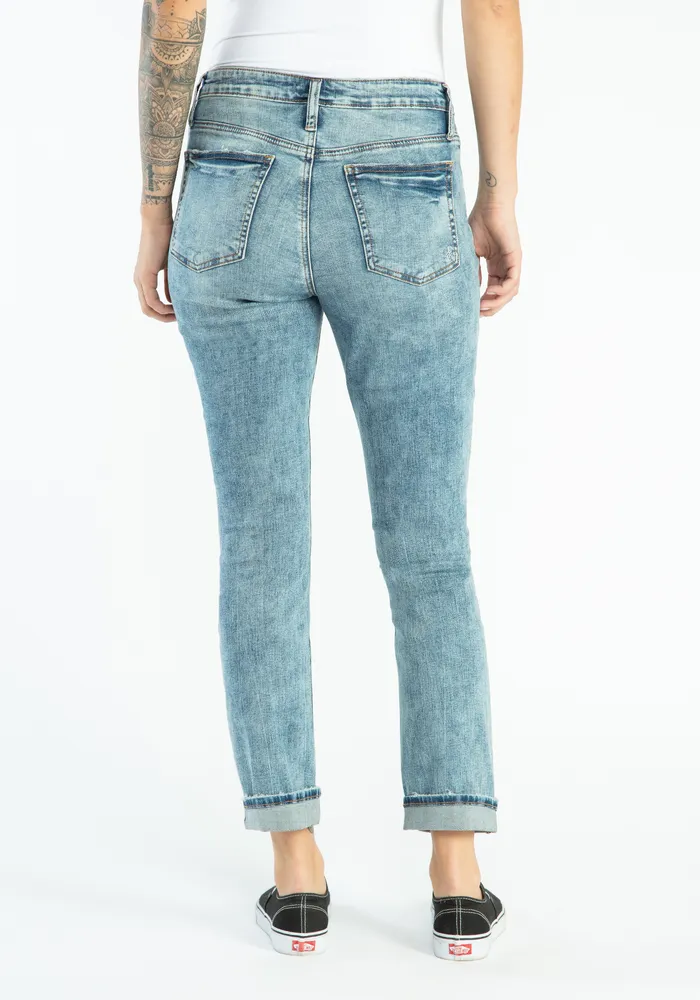 beau mid rise slim leg jeans