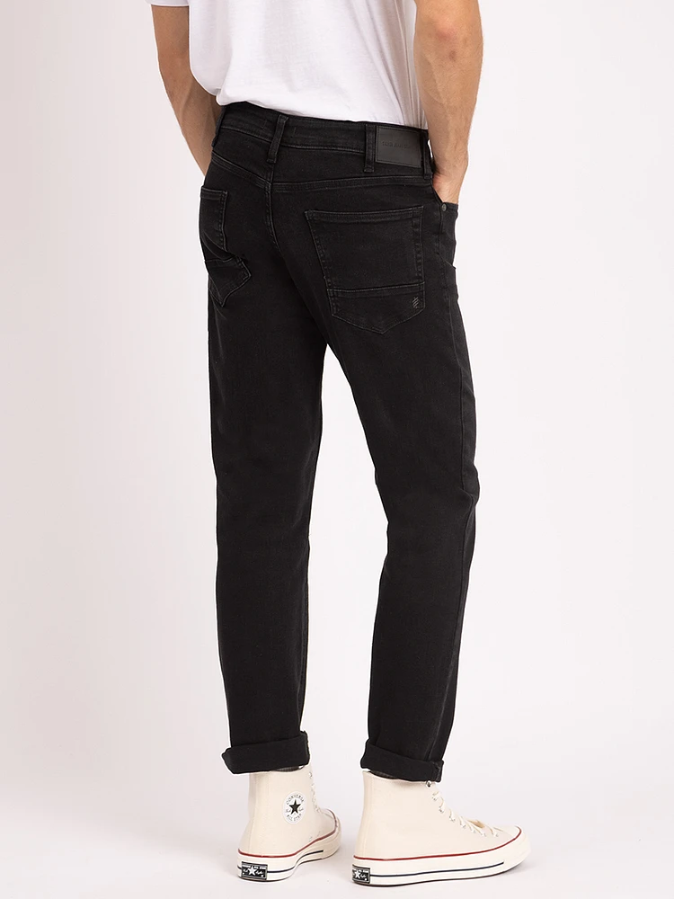 eddie athletic taper jean black