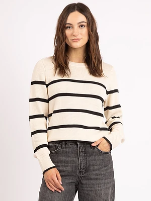 liesel crew neck stripe sweater