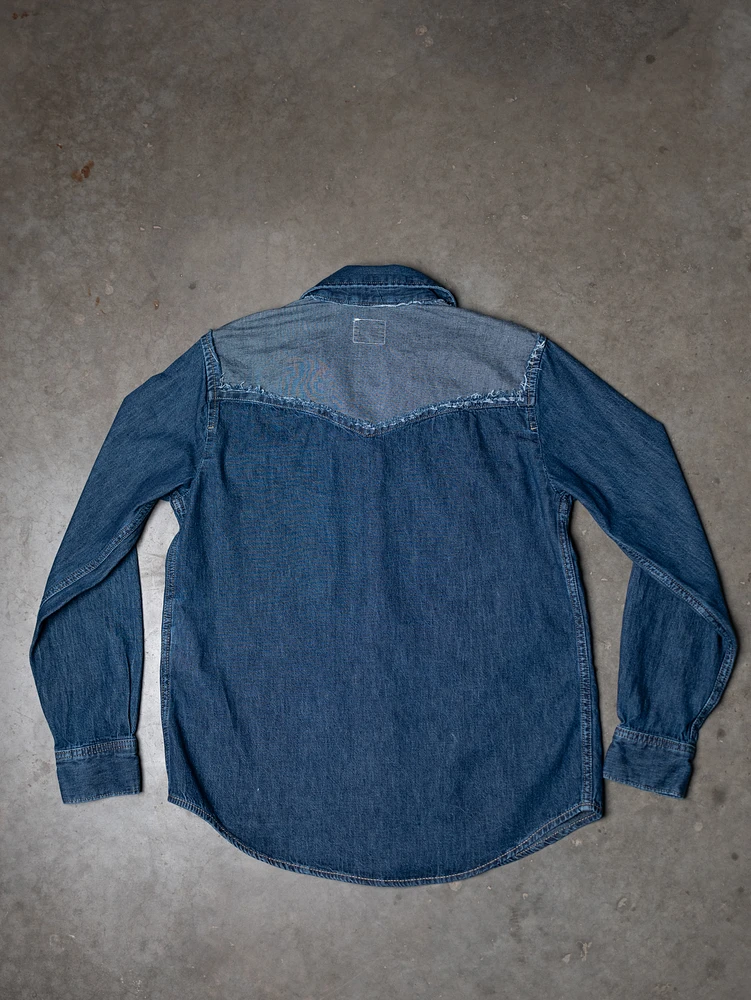 levi's pearl snap denim shirt