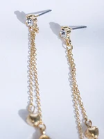 clover chain earring