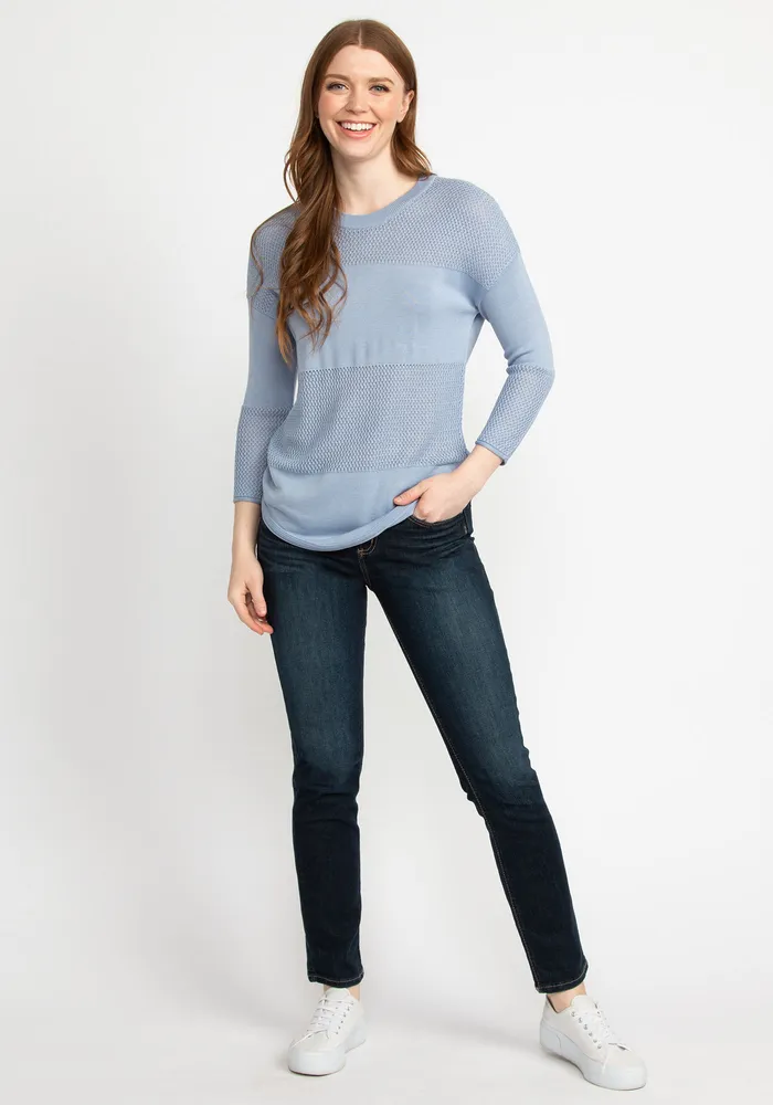 janessa crew neck popover