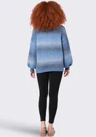 rainbow stripe popover sweater