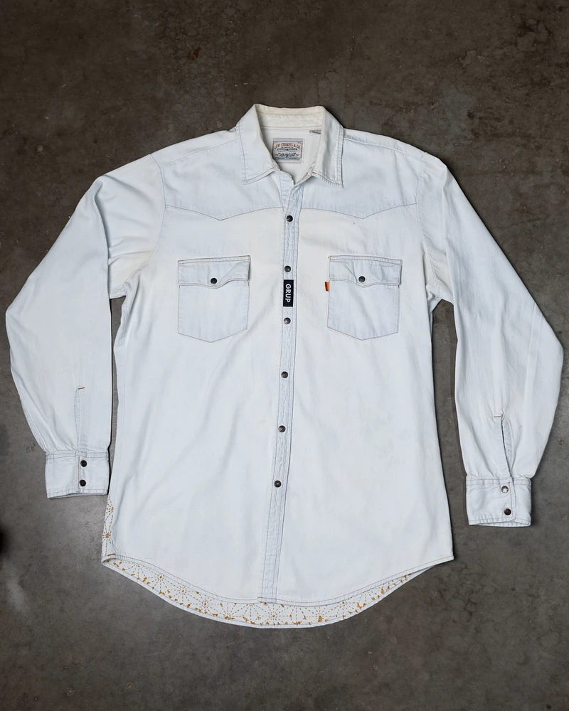 levi's orange tab denim shirt