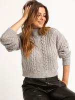 mock neck cable popover