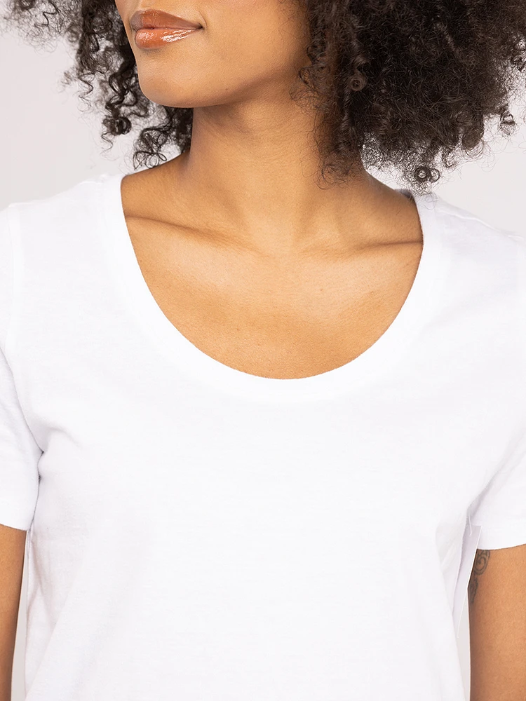 saige scoop neck t-shirt