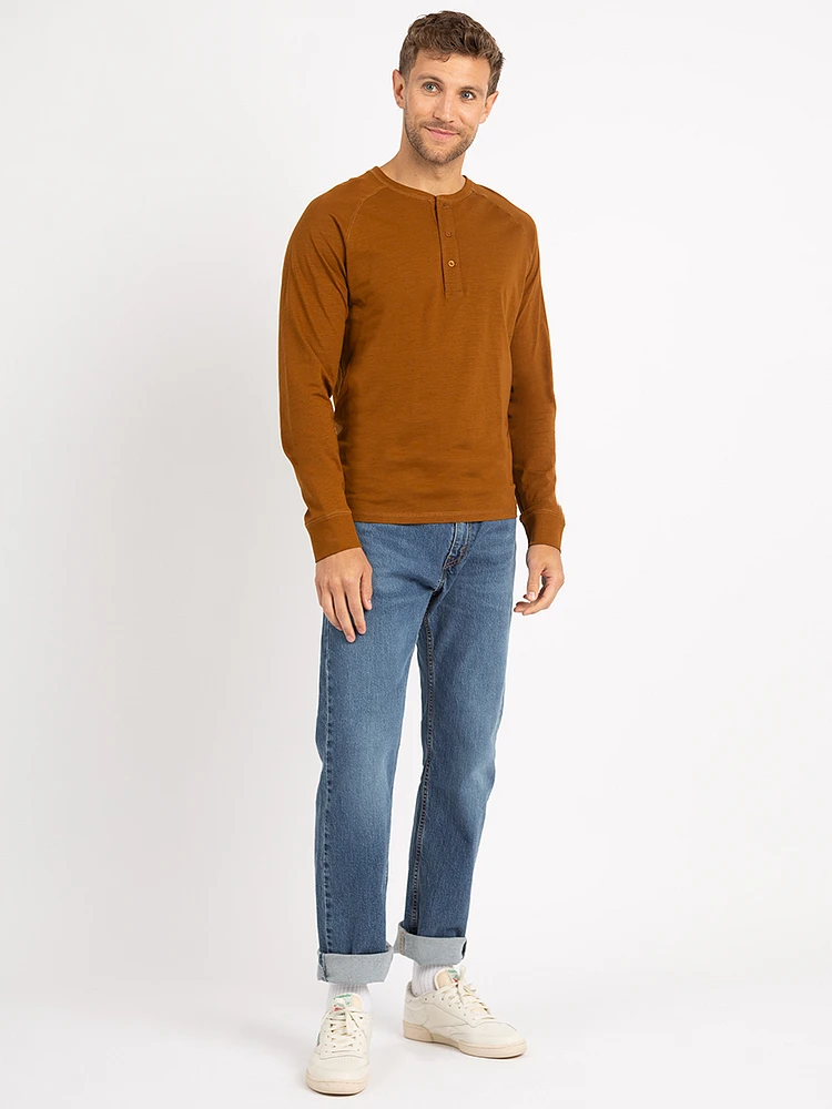 lucas long sleeve henley t-shirt