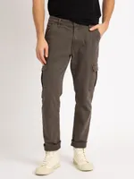 mens' slim straight army cargo pants