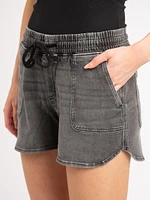 boardwalk short black wash