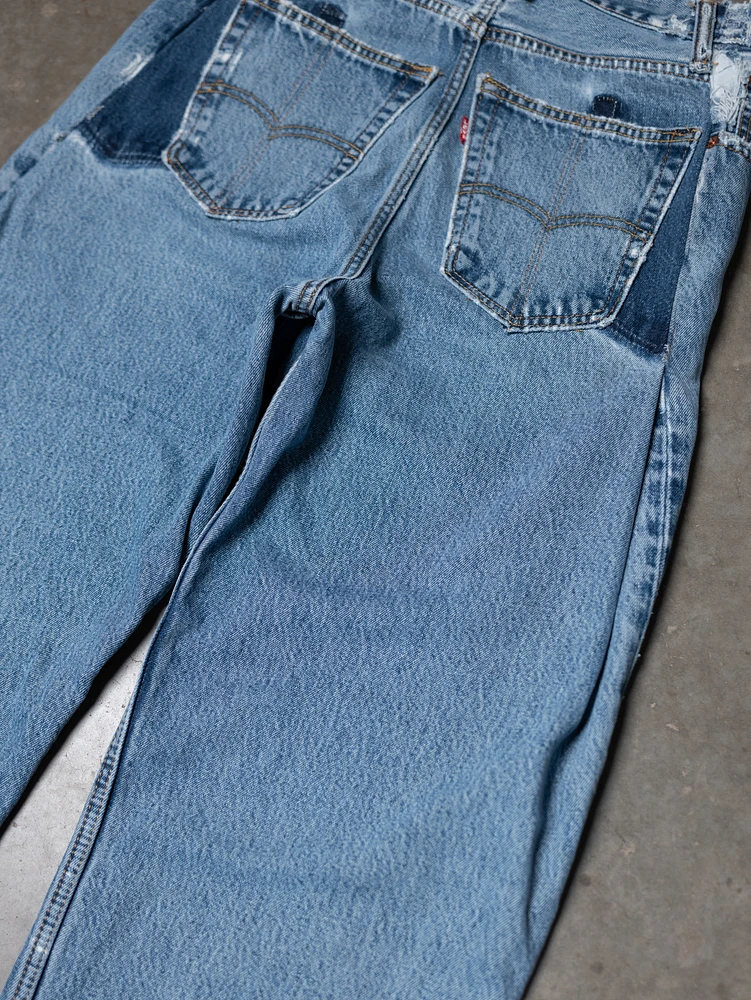 levi's 550 altered wide leg jean circa early 90s