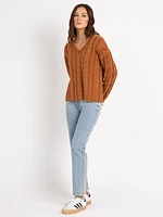 zarina v neck sweater