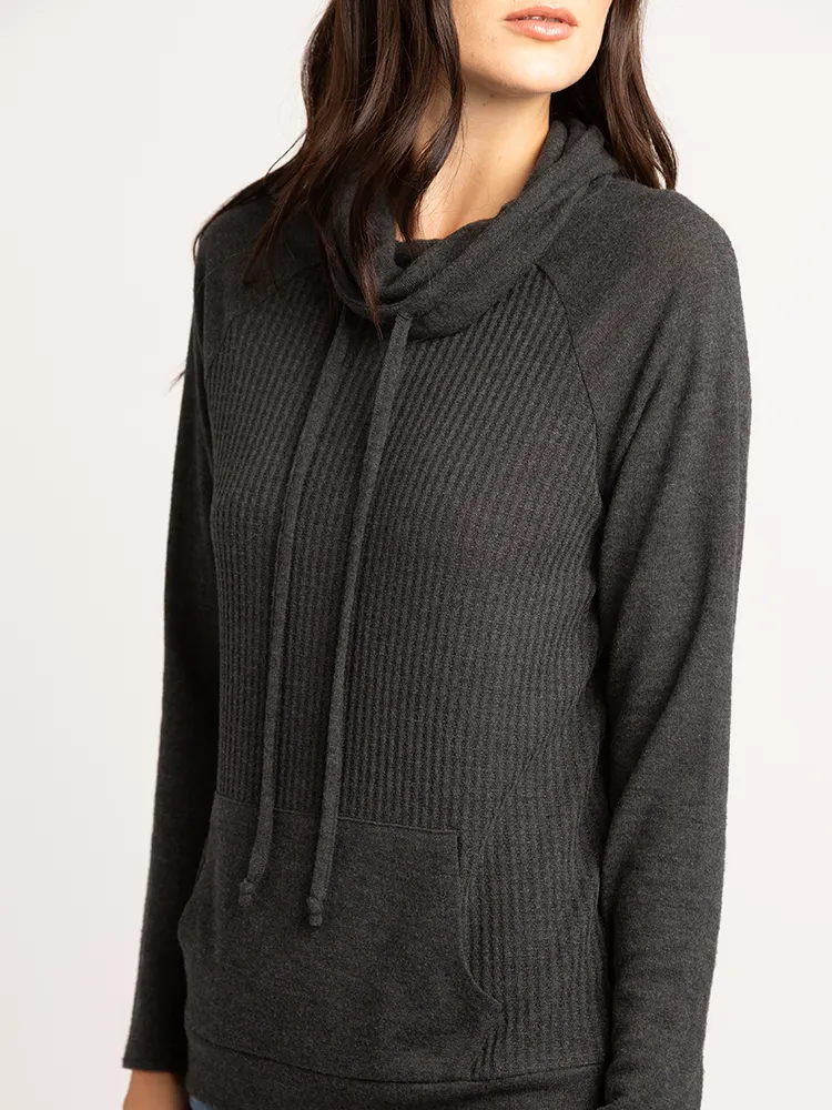 cammi cowl neck long sleeve tee