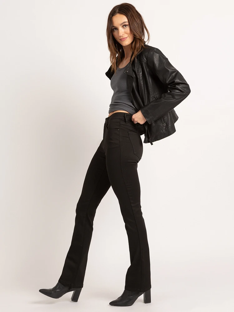 never fade high rise curvy slim boot jeans