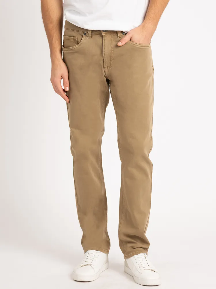 beige straight six jean