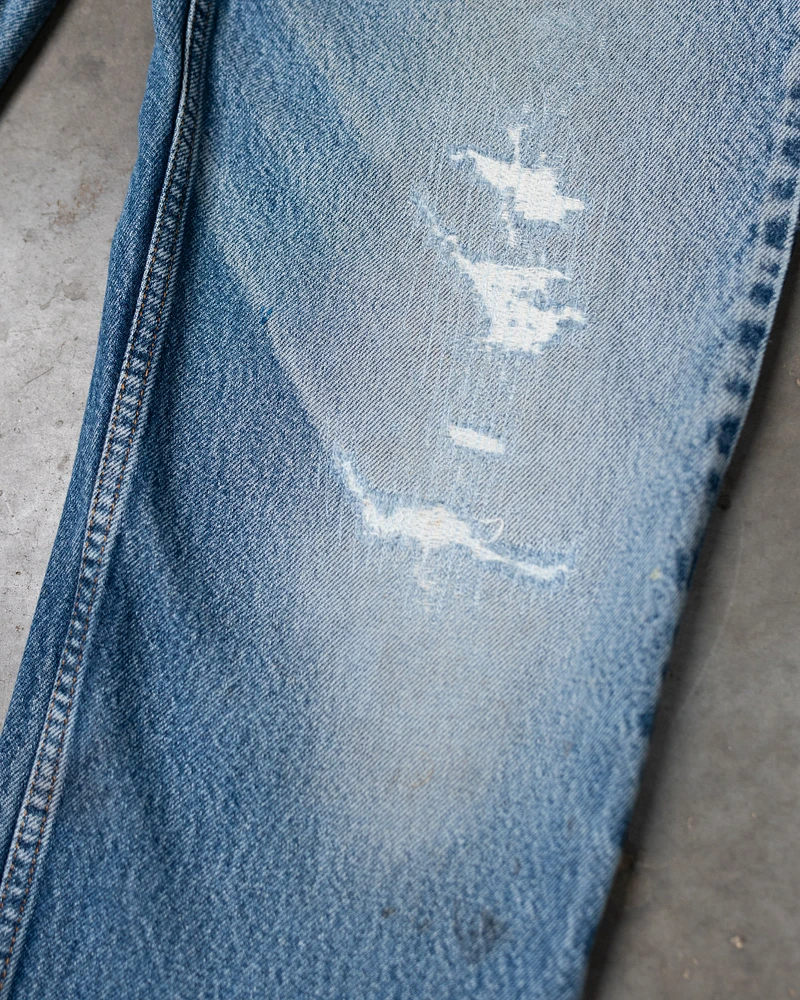 levi's 550 with repairs