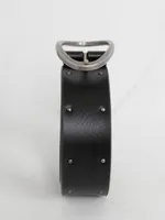 women's leather belt with studs