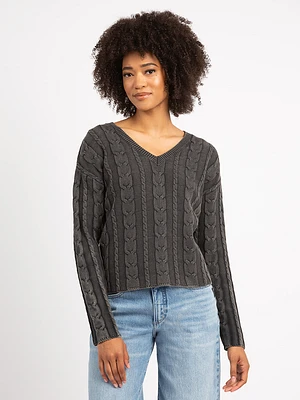 zarina v neck sweater