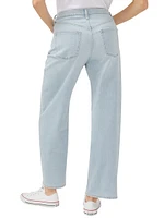 Be Easy Straight Leg Drawstring Jeans