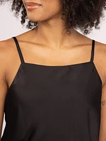 nicki square neck satin top