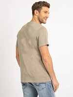 murray washed henley t with pocket