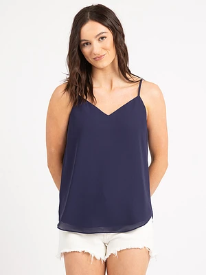 louise woven basic cami