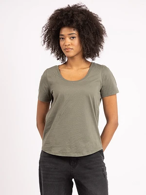 saige scoop neck t-shirt