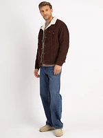 relaxed sherpa jacket