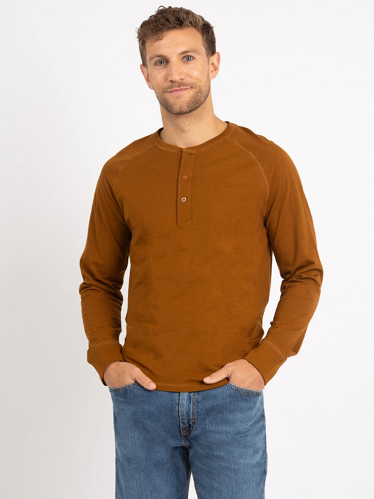 lucas long sleeve henley t-shirt