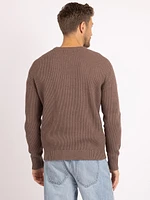 derek washed ribbed crewneck