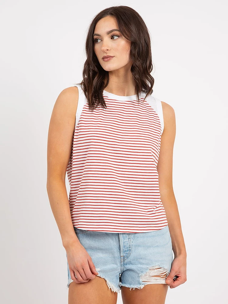 mildred muscle tank stripe