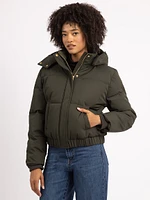 alyeska short puffer jacket