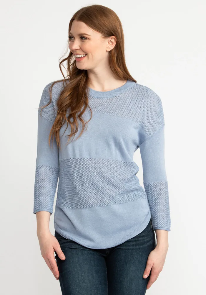 janessa crew neck popover