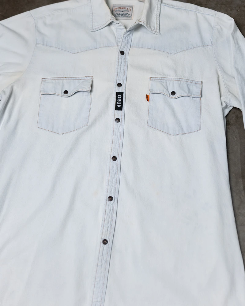 levi's orange tab denim shirt