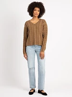 zarina v neck sweater