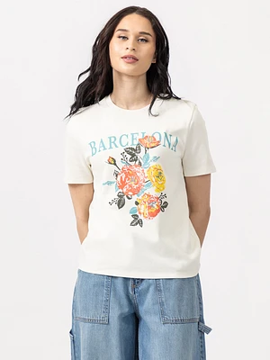 barcelona graphic tee