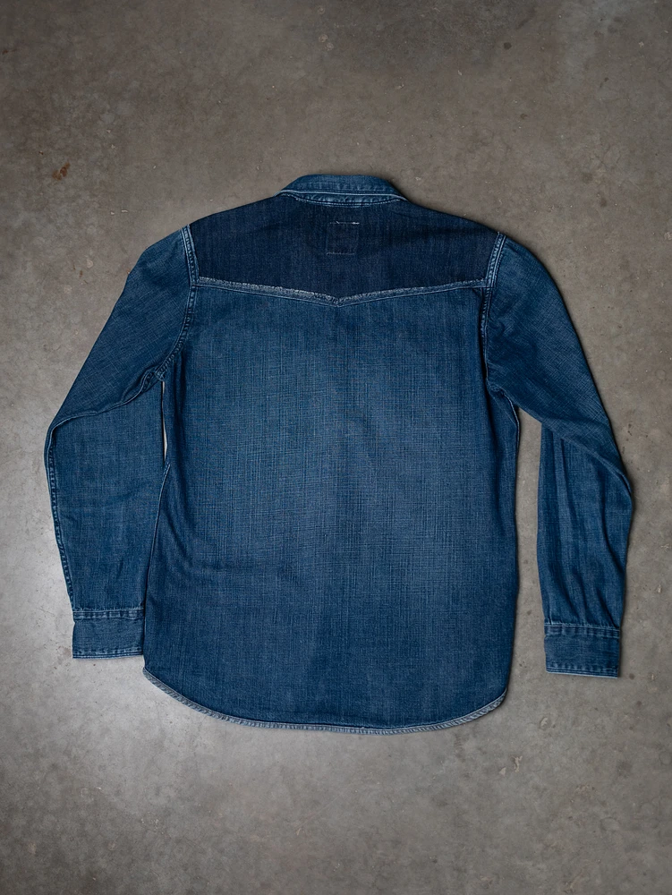 levi's button up denim shirt circa 1990