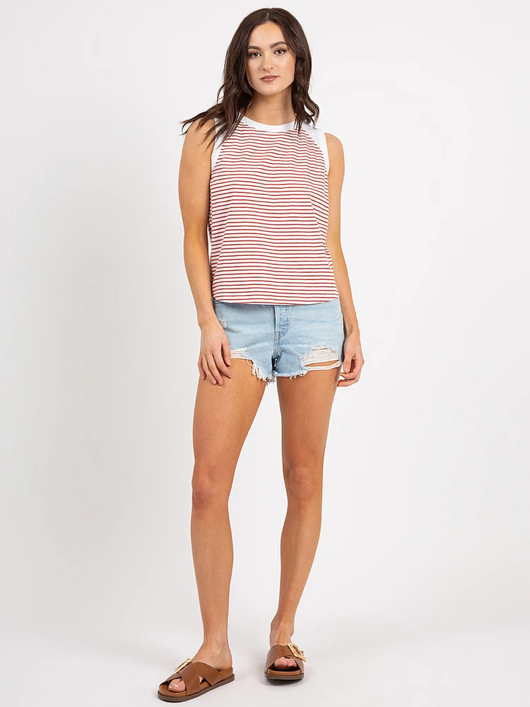 mildred muscle tank stripe