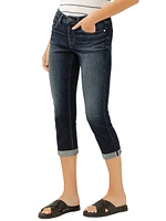 Elyse Mid Rise Luxe Stretch Capri