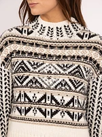 chan mock neck sweater