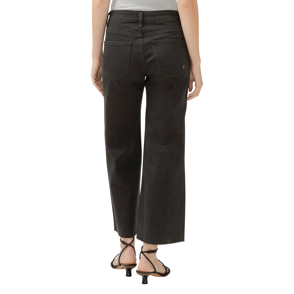 Suki Mid Rise Wide Leg Luxe Stretch Jeans