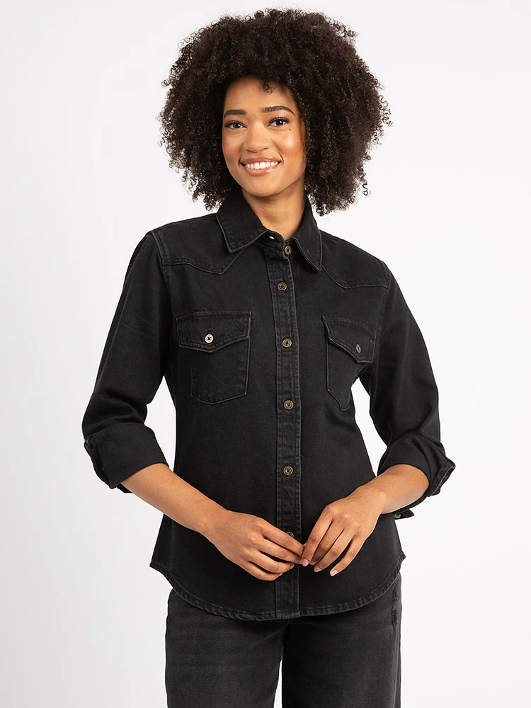 lainey denim shirt